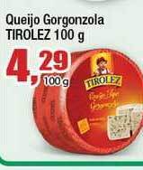 Paulistão Supermercados Queijo Gorgonzola Tirolez 100g oferta