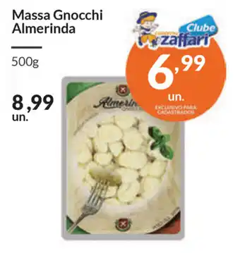Comercial Zaffari Massa Gnocchi Almerinda 500g oferta