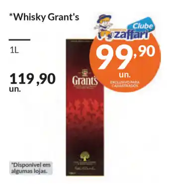 Comercial Zaffari Whisky Grant's 1L oferta