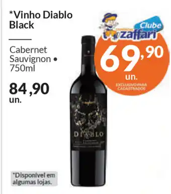 Comercial Zaffari Vinho Diablo Black 750ml oferta