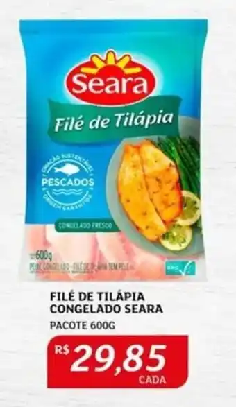 Assaí Atacadista FILÉ DE TILÁPIA CONGELADO SEARA PACOTE 600G oferta