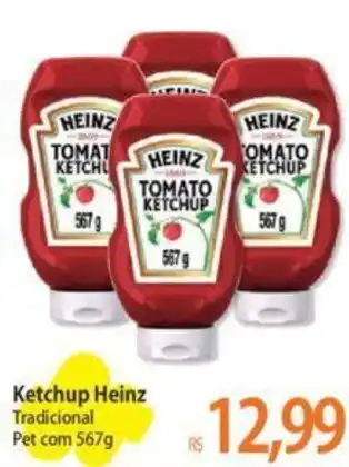 Atacadão Ketchup Heinz Tradicional Pet com 567g oferta