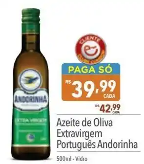 Supermercados Condor Azeite de Oliva Extravirgem Português Andorinha 500ml - Vidro oferta