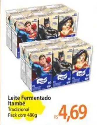 Atacadão Leite Fermentado Itambé Tradicional Pack com 480g oferta