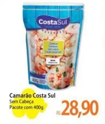 Atacadão Camarão Costa Sul Sem Cabeça Pacote com 400g oferta