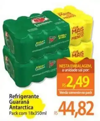 Atacadão Refrigerante Guaraná Antarctica Pack com 18x350ml oferta