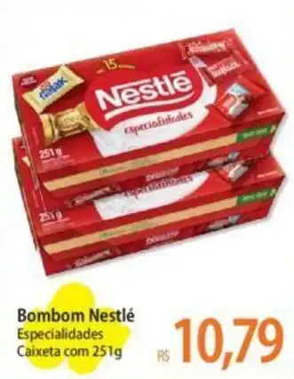 Atacadão Bombom Nestlé Especialidades Caixeta com 251g oferta