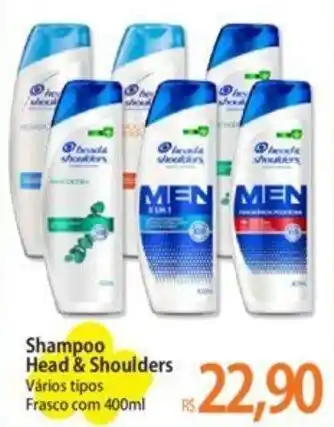 Atacadão Shampoo Head & Shoulders Vários tipos Frasco com 400ml oferta