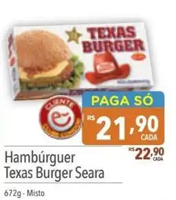 Supermercados Condor Hambúrguer Texas Burger Seara 672g-Misto oferta