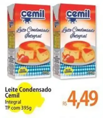 Atacadão Leite Condensado Cemil Integral TP com 395g oferta
