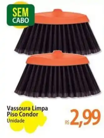 Atacadão Vassoura Limpa Piso Condor Unidade oferta