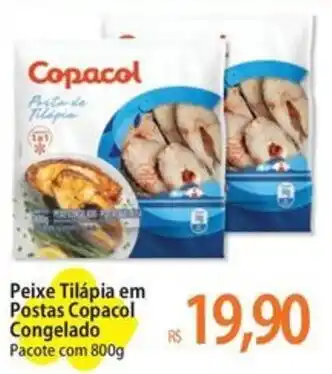 Atacadão Peixe Tilápia em Postas Copacol Congelado Pacote com 800g oferta