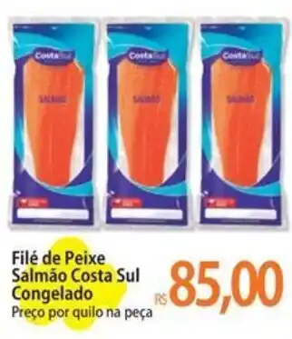 Atacadão Filé de Peixe Salmão Costa Sul Congelado Preço por quilo na peça oferta