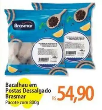 Atacadão Bacalhau em Postas Dessalgado Brasmar Pacote com 800g oferta