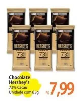 Atacadão Chocolate Hershey's 73% Cacau Unidade com 85g oferta