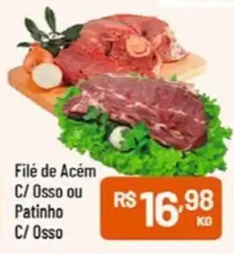 Supermercados Goes Filé de Acém C/Osso ou Patinho C/Osso oferta