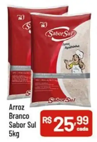 Supermercados Goes Arroz Branco Sabor Sul 5kg oferta