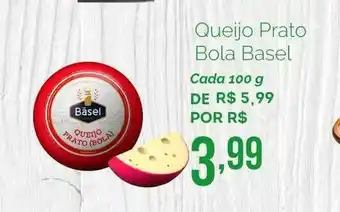 Oba Hortifruti Queijo Prato Bola Basel 100g oferta