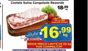 Costela Suína Congelada Rezende 1kg