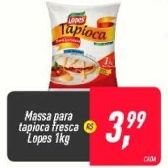 Frangolândia Massa para Tapioca Fresca Lopes 1kg oferta