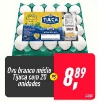 Frangolândia Ovo Branco Medio Tijuca com 20 unidades oferta
