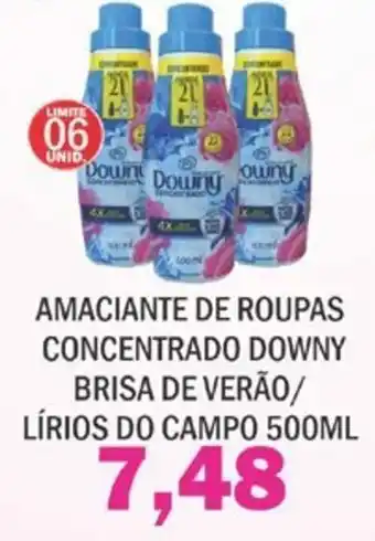 Supermercados Mendonça Amaciante de Roupas Concentrado Downy Brisa de Verao ou Lirios do Campo 500ml oferta