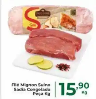 Comercial Esperança Filé Mignon Suíno Sadia Congelado Peça Kg oferta