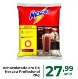 Comercial Esperança Achocolatado em Pó Nescau Profissional 2Kg oferta