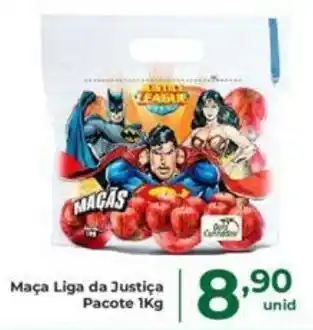 Comercial Esperança Maça Liga da Justiça Pacote 1Kg oferta