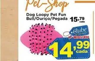 Dog Loopy Pet Fun Bull-ouriço-pegada