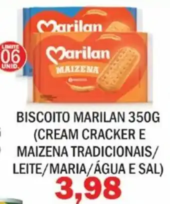 Biscoito Marilan 350g (cream cracker e maizena tradicionais/ leite/ maria/agua e sal)
