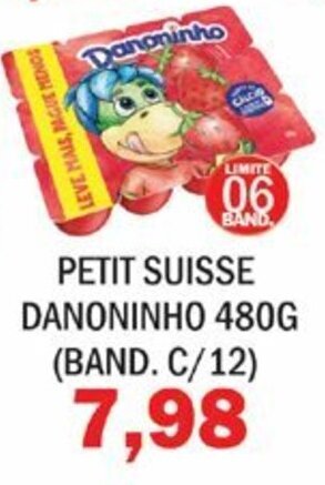 Supermercados Mendonça Petit Suisse Danoninho 480g (band. c/12) oferta