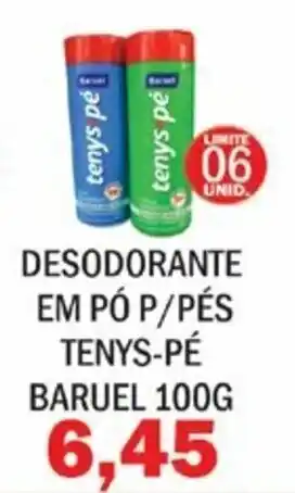 Desodorante em po p/ pes Tenys-Pe Baruel 100g