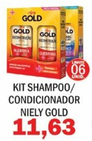 Kit Shampoo/ Condicionador Niely Gold