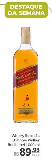 Verdemar Supermercado Whisky Escoces Johnnie Walker Red Label 1L oferta