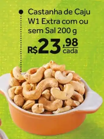 Castanha de Caju W1 Extra com ou sem Sal 200g