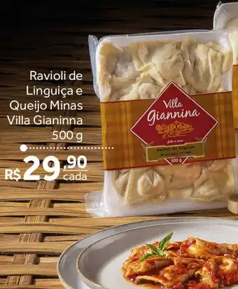 Verdemar Supermercado Ravioli de Linguica e Queijo Minas Villa Gianinna 500g oferta