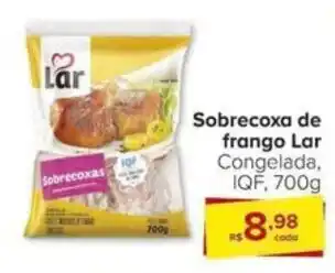 Sobrecoxa de frango Lar Congelada, IQF, 700g