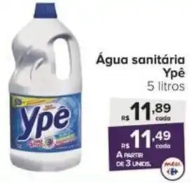 Carrefour Água sanitária Ypê 5 litros oferta