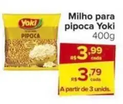 Carrefour Milho para pipoca Yoki 400g oferta