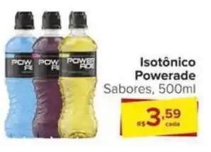 Carrefour Isotônico Powerade Sabores, 500ml oferta