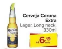 Carrefour Cerveja Corona Extra Lager, Long neck, 330ml oferta