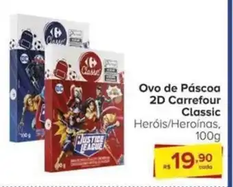 Carrefour Ovo de Páscoa 2D Carrefour Classic 100g oferta