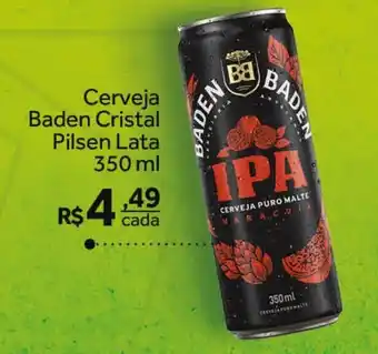 Verdemar Supermercado Cerveja Baden Crystal Pilsen Lata 350ml oferta