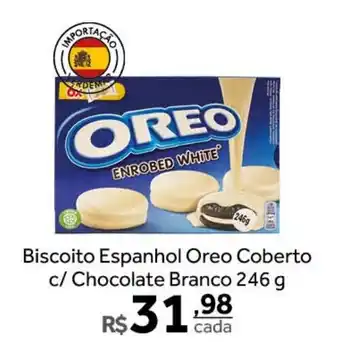 Verdemar Supermercado Biscoito Espanhol Oreo Coberto c/ Chocolate Branco 246g oferta