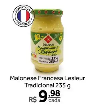 Verdemar Supermercado Maionese Francesa Lesieur Tradicional 235g oferta