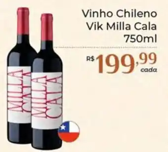 Dona de Casa Vinho Chileno Vik Milla Cala 750ml oferta
