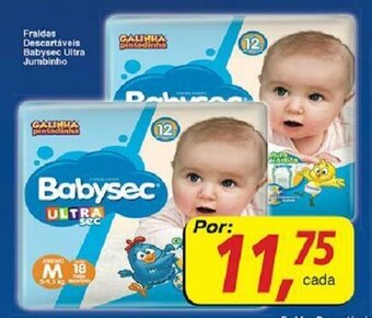 Supermercados Guanabara Fraldas Descartaveis Babysec Ultra Jumbinho oferta
