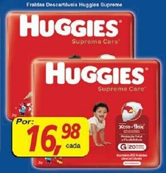 Supermercados Guanabara Fraldas Descartaveis Huggies Supreme oferta