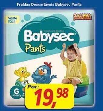 Supermercados Guanabara Fraldas Descartaveis Babysec Pants oferta